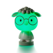 ONLI - Kleine LED-RGB-Nachtlampe für Kinder PUPPIES LED/3W/USB Schaf 33 cm