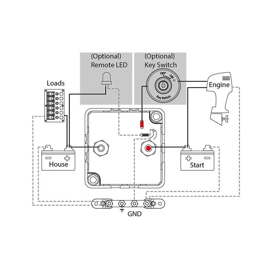  Batterie-Anschluss 12V/140A