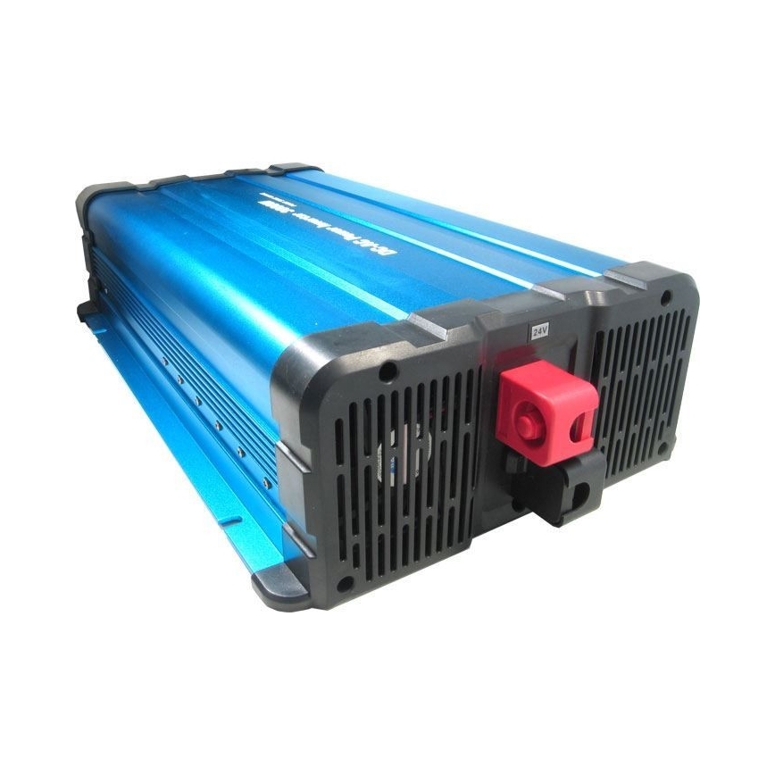  Spannungswandler 3000W/24V/230V + kabelgebundene Fernsteuerung