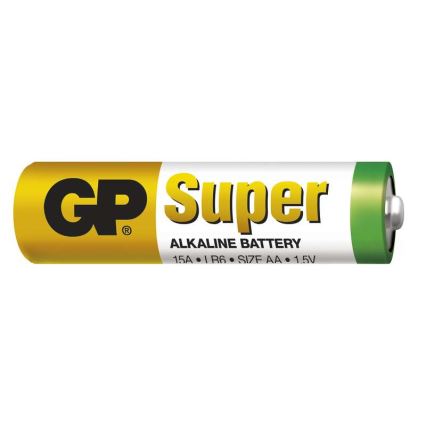 10 Stück mit Alkalibatterien AA GP SUPER 1,5V