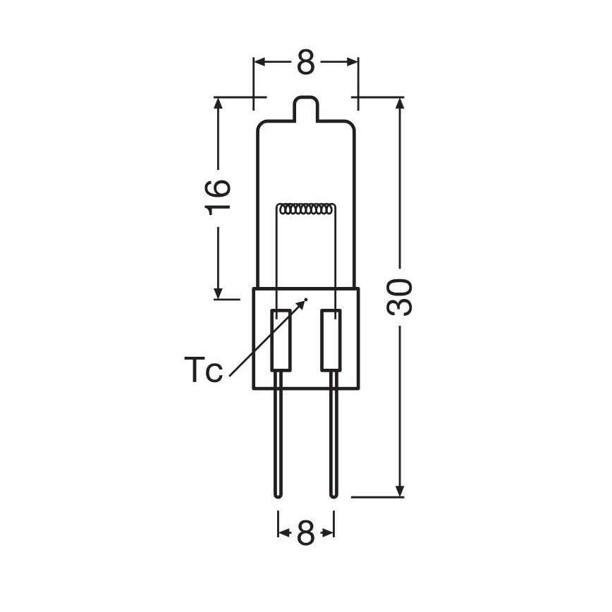 10er-Set Backofenlampe HALOSTAR G4, 20 W, 12 V, 2700 K - Osram