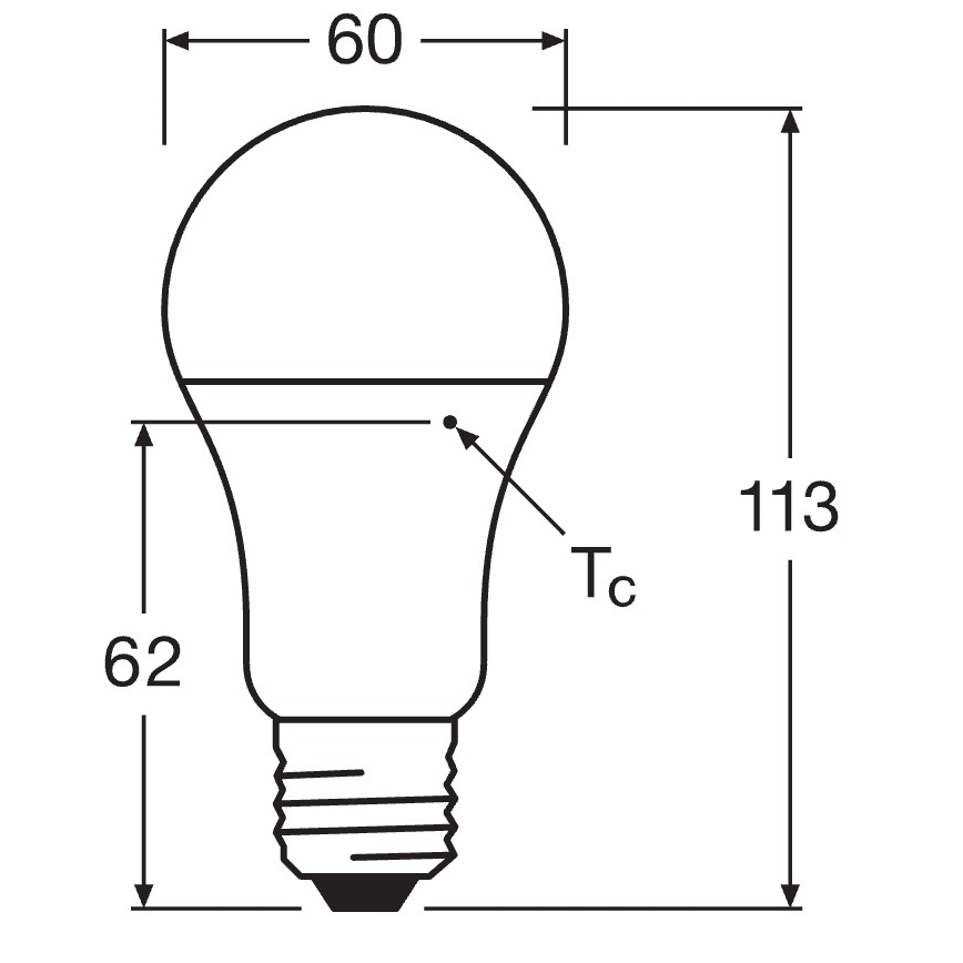 10er-Set LED-Glühbirne CLASSIC A75 E27/10W/230V 4000K - Osram