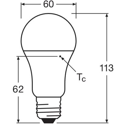 10er-Set LED-Leuchtmittel CLASSIC A75 E27/10W/230V 2700K - Osram