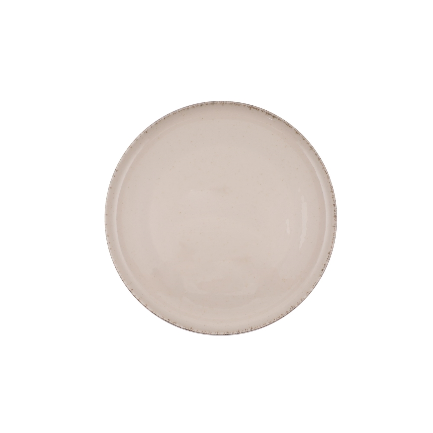 16-teiliges Geschirrset beige/Porzellan