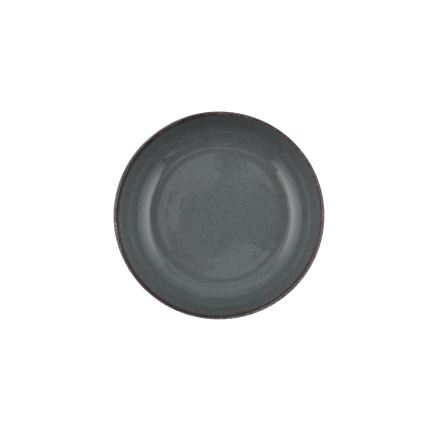 16-teiliges Geschirrset, grau/Porzellan