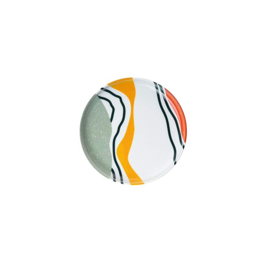 18-teiliges, buntes Porzellan/Geschirr