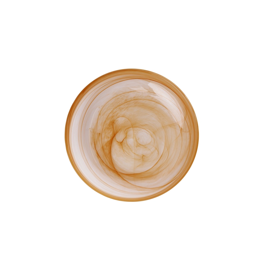 18-teiliges Essservice, orange/Glas