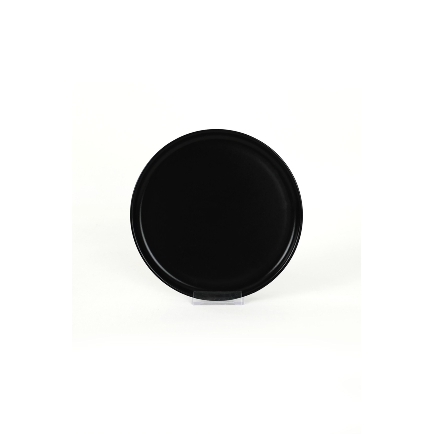 18-teiliges Geschirrset schwarz/Keramik