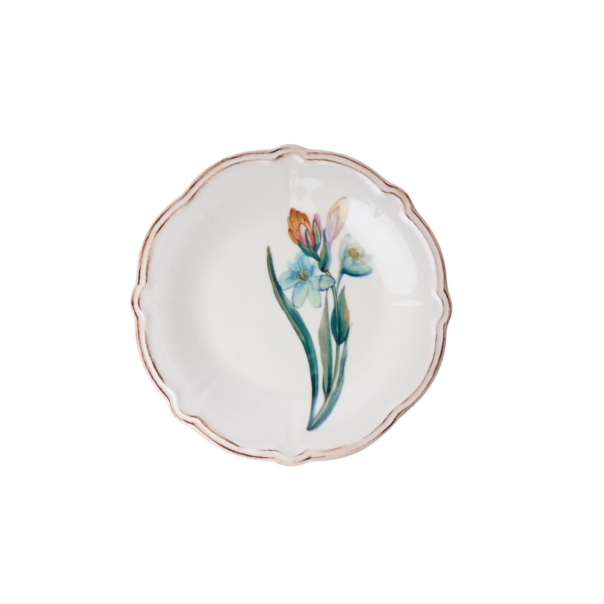 18-teiliges, mehrfarbiges Porzellan-Geschirrset