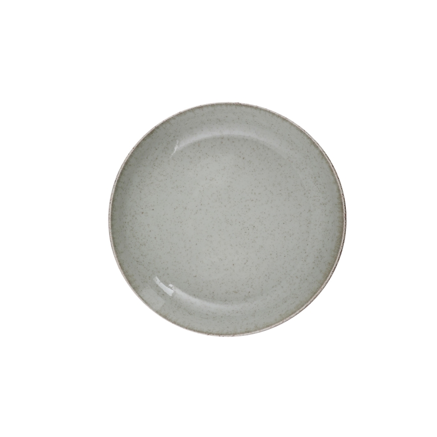 18-teiliges Speiseservice, grün/Porzellan