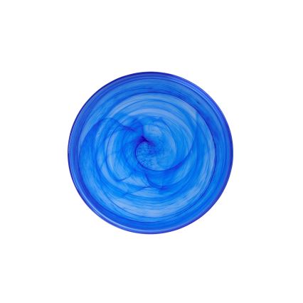 18-teiliges Tafelservice, blau/Glas