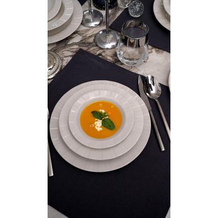 18-teiliges Tafelservice, weiß/Porzellan