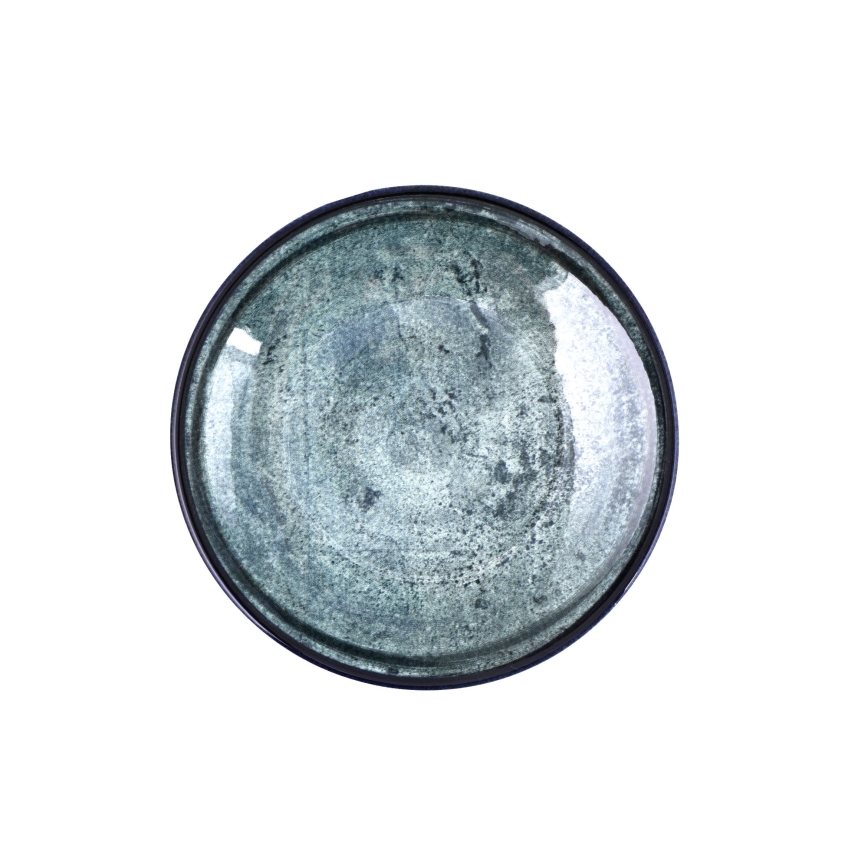 18-tlg. Geschirrset, blau/Porzellan