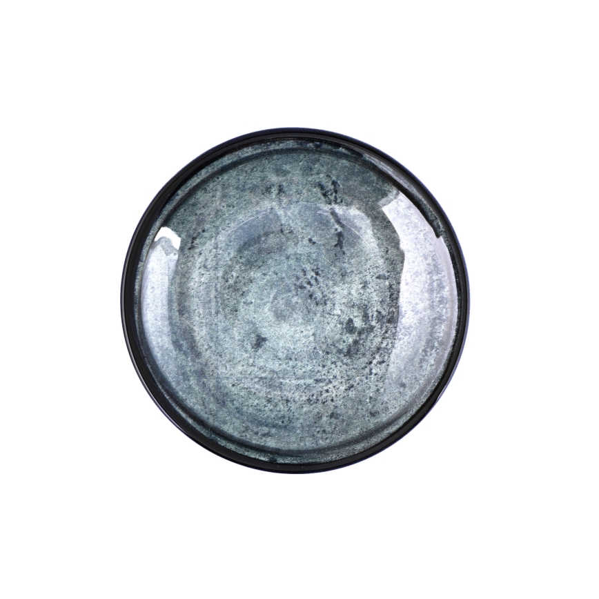 18-tlg. Geschirrset, blau/Porzellan