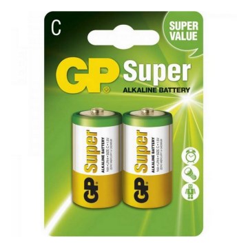 2 Stk Alkalibatterie LR14 GP SUPER 1,5V
