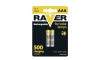 2 Stk. wiederbeladbare Batterien AAA RAVER NiMH/1,2V/400 mAh
