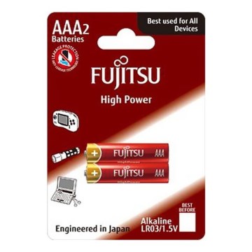2 Stück Alkaline-Batterie mit hoher Leistung AAA 1,5V