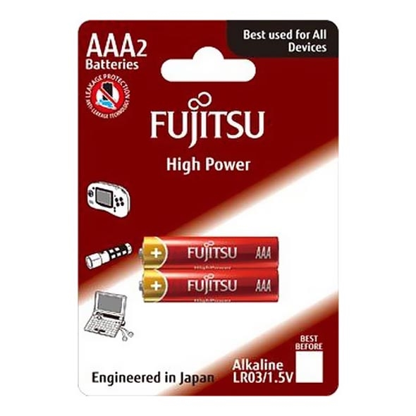 2 Stück Alkaline-Batterie mit hoher Leistung AAA 1,5V