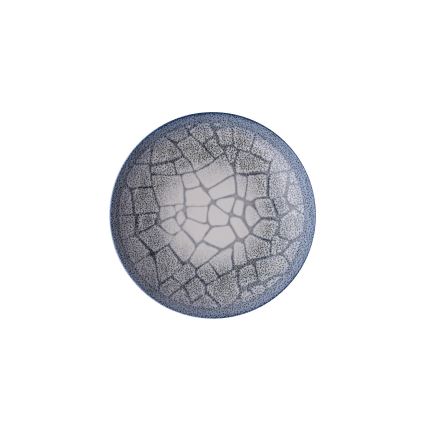 24-teiliges Essservice, blau/Porzellan