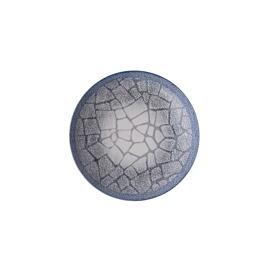 24-teiliges Essservice, blau/Porzellan