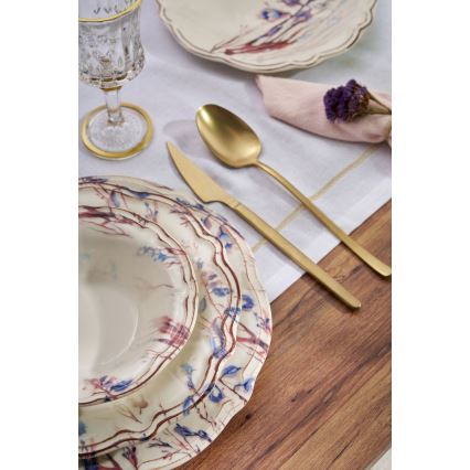 24-teiliges Essservice bunt/Porzellan