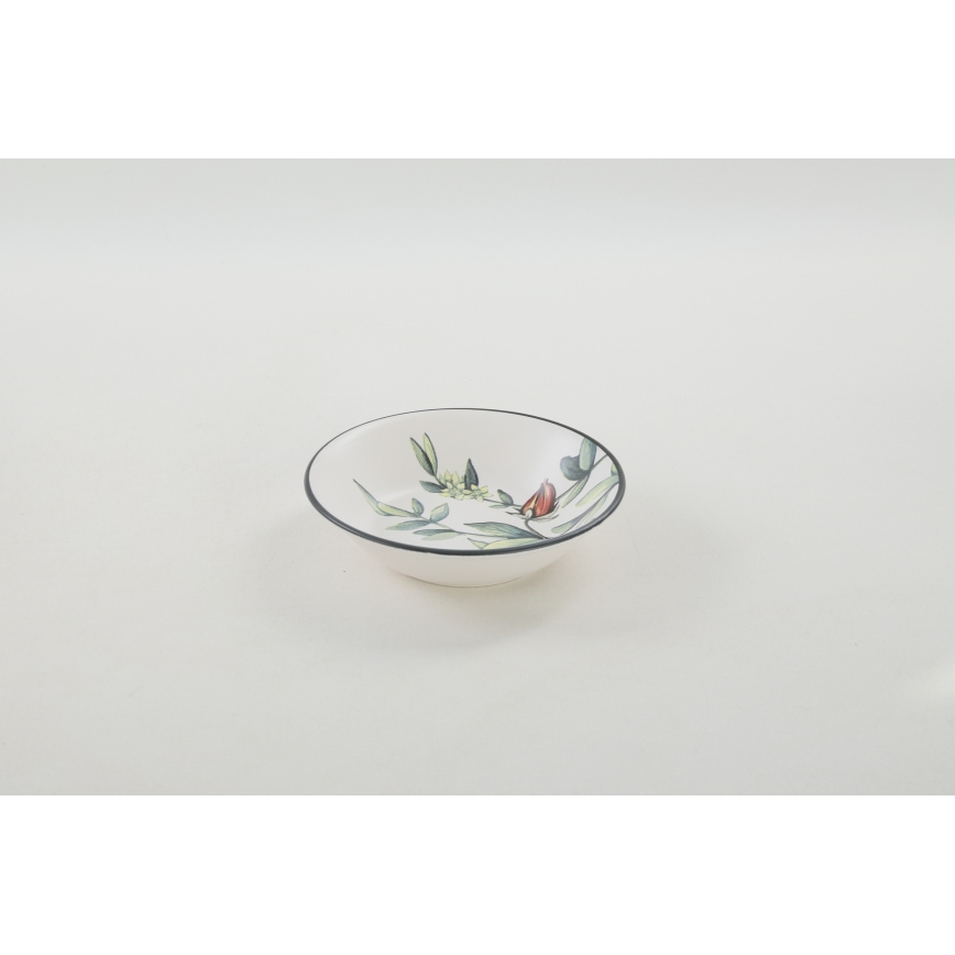 24-teiliges, farbenfrohes Essgeschirr aus Steingut