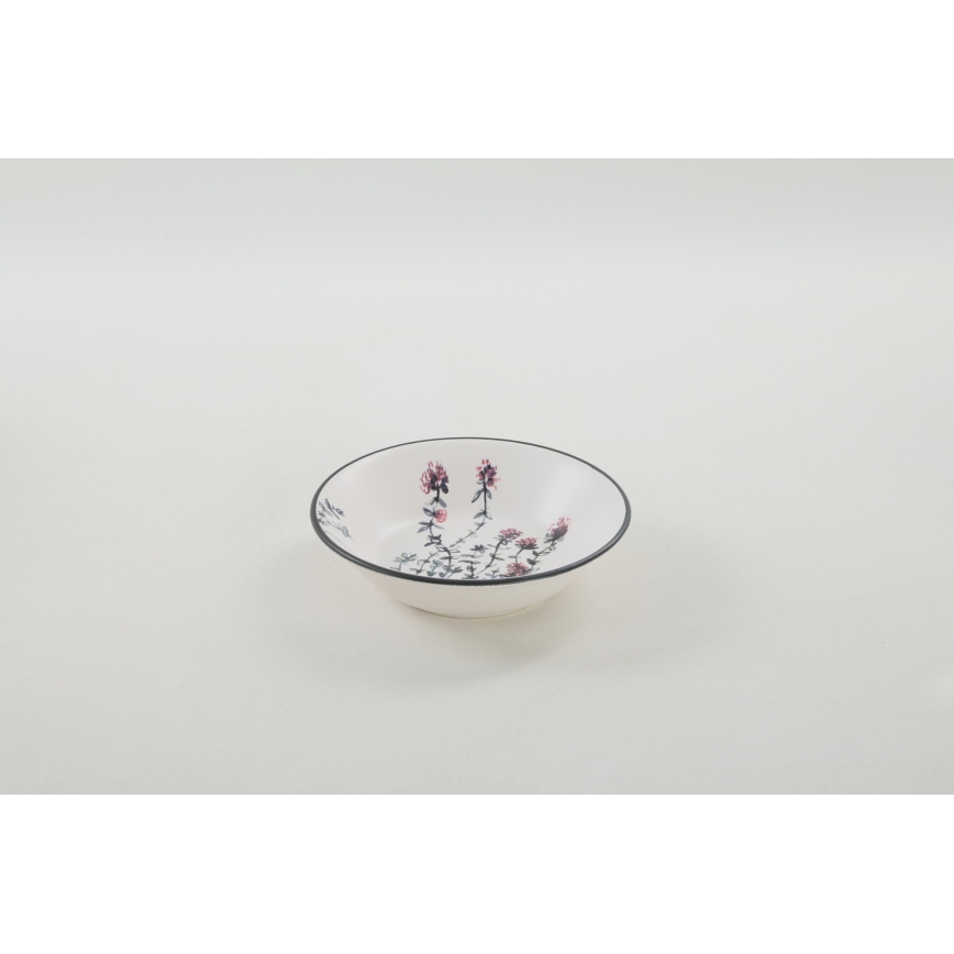 24-teiliges, farbenfrohes Essgeschirr aus Steingut