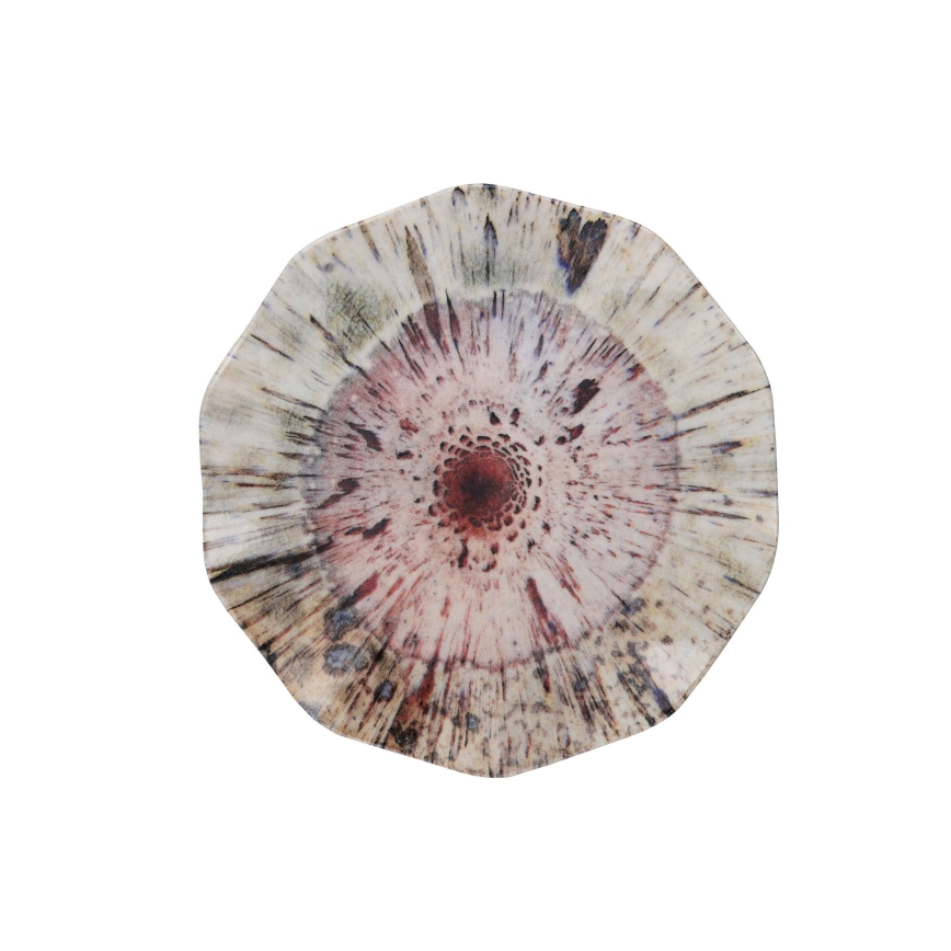 24-teiliges, farbenfrohes Porzellan-Set