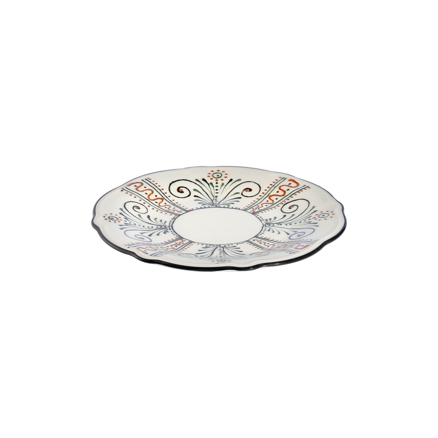 24-teiliges, farbenfrohes Porzellan-Set