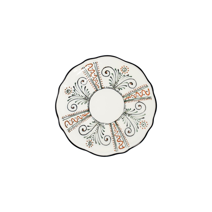24-teiliges, farbenfrohes Porzellan-Set