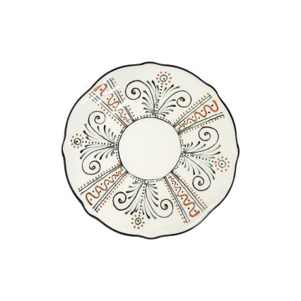 24-teiliges, farbenfrohes Porzellan-Set