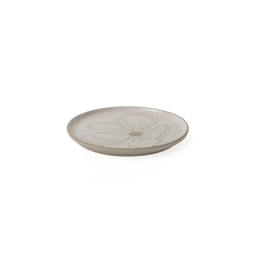 24-teiliges Geschirrset, beige/Keramik