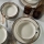24-teiliges Geschirrset beige/Porzellan