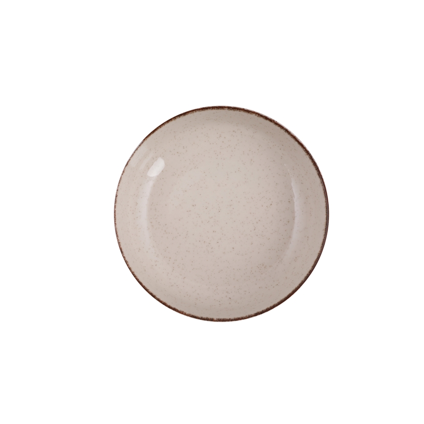 24-teiliges Geschirrset beige/Porzellan