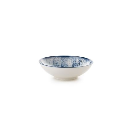 24-teiliges Geschirrset blau/Porzellan