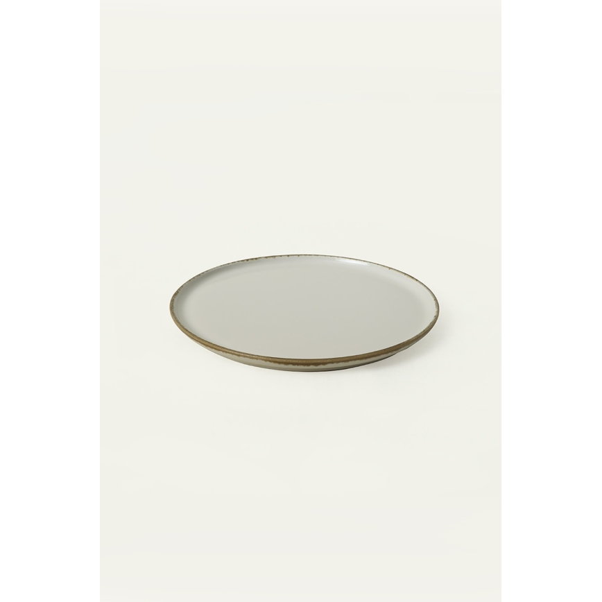 24-teiliges Geschirrset – creme/braun, Keramik