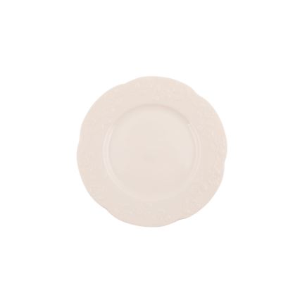 24-teiliges Geschirrset cremefarben/Porzellan