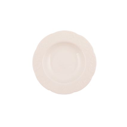 24-teiliges Geschirrset cremefarben/Porzellan