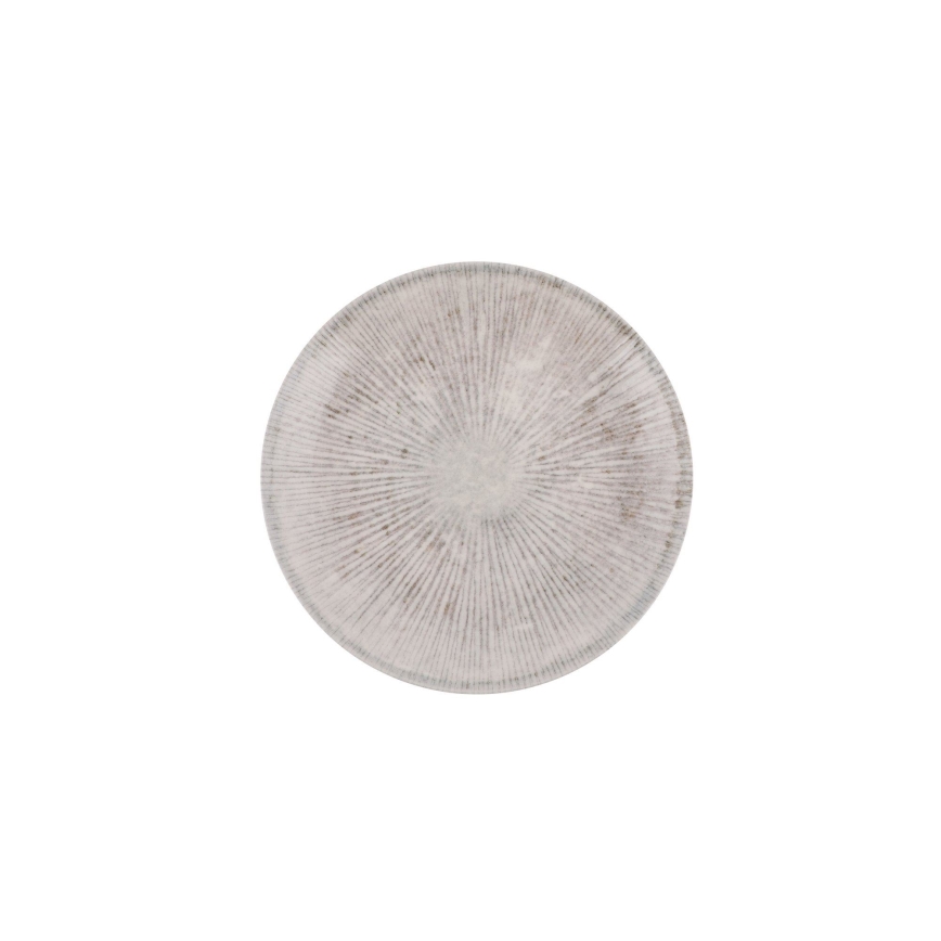 24-teiliges Geschirrset, grau/Porzellan