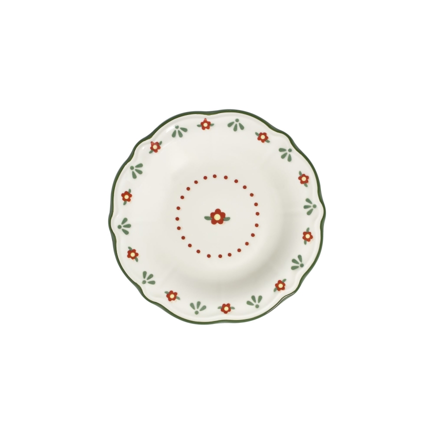 24-teiliges Geschirrset mehrfarbig/Porzellan