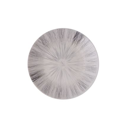 24-teiliges Porzellan-Geschirrset, grau