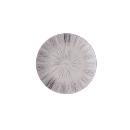 24-teiliges Porzellan-Geschirrset, grau