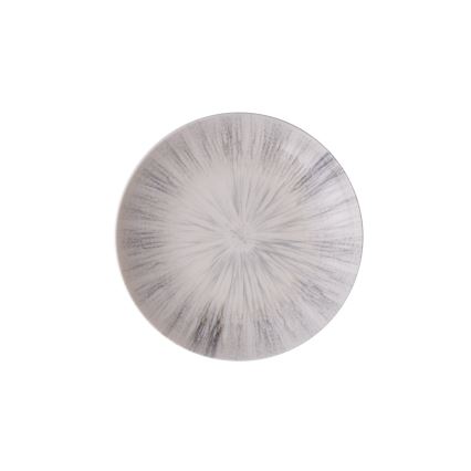 24-teiliges Porzellan-Geschirrset, grau