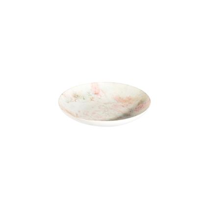 24-teiliges Porzellan-Geschirrset, rosa/beige