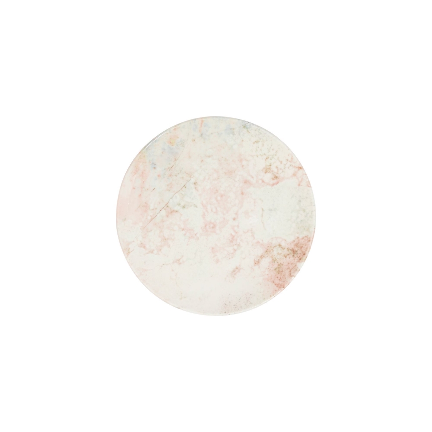 24-teiliges Porzellan-Geschirrset, rosa/beige