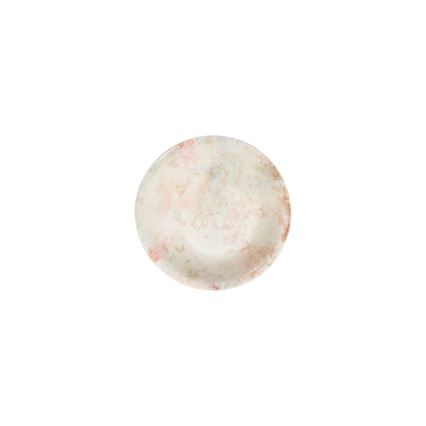 24-teiliges Porzellan-Geschirrset, rosa/beige