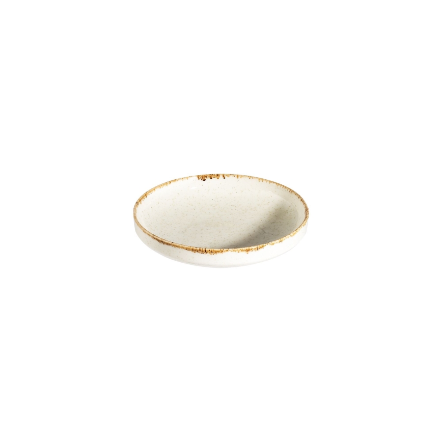 24-teiliges Porzellan-Geschirrset, weiß/beige
