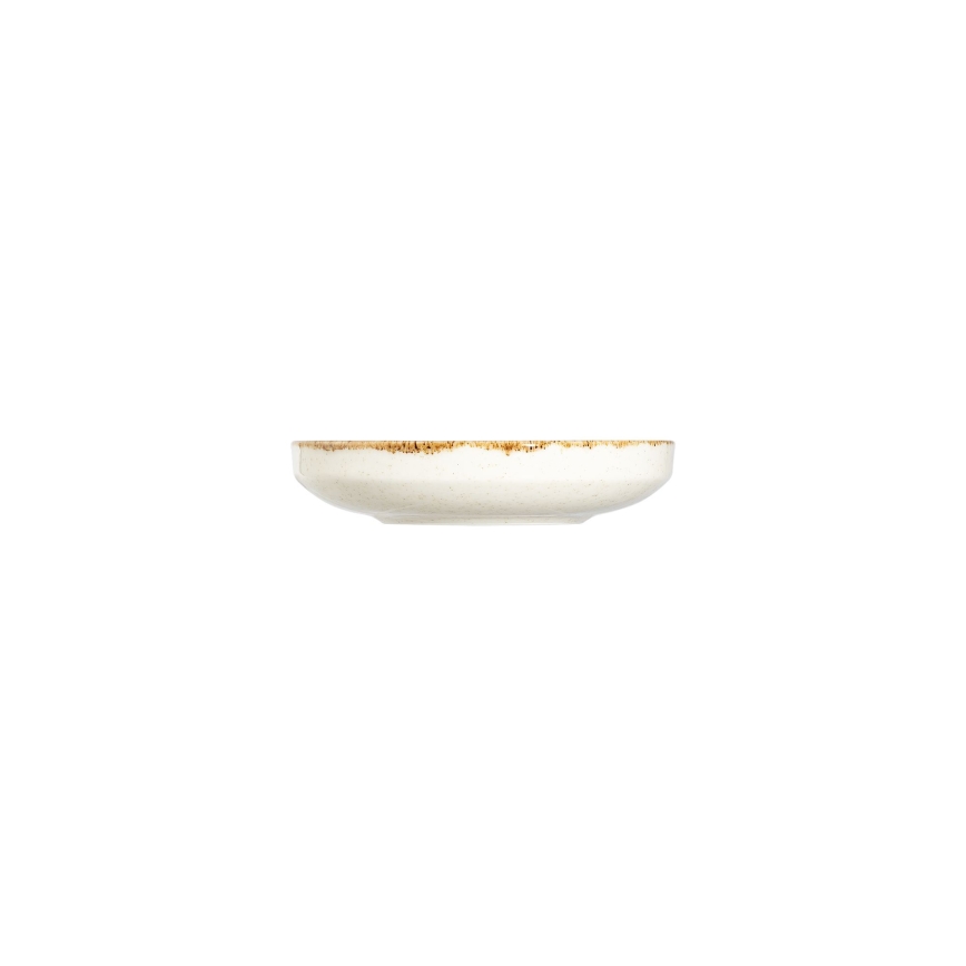 24-teiliges Porzellan-Geschirrset, weiß/beige