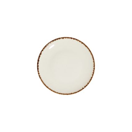 24-teiliges Porzellan-Geschirrset, weiß/beige