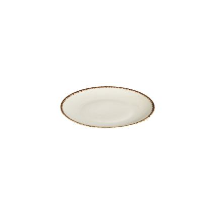 24-teiliges Porzellan-Geschirrset, weiß/beige